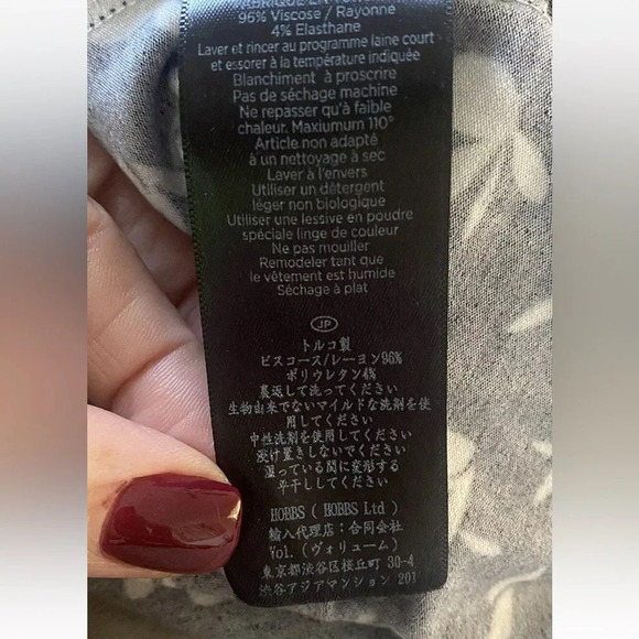 Hobbs London Laurena Botanical Shirt‎ Dress Womens Size 8 (1052) - Picture 11 of 11